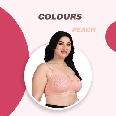 Pack Of 3 Full Coverage Daily Wear Bust Support Net Bra - Plus Size Only (3FCB2) - Image 3