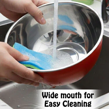 Pack of 3 Microwaveable Stainless Steel Bowl Set With Airtight Lids (3MB2) - Image 4