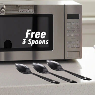 Pack of 3 Microwaveable Stainless Steel Bowl Set With Airtight Lids + Free 3 Serving Spoons (3MB3) - Image 3