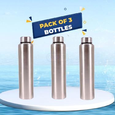 Pack of 3 Stainless Steel Water Bottle (3B7) - Image 6
