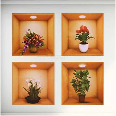 Pack of 4 - 3D Wall Stickers (3DWS1) - Image 2