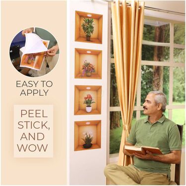 Pack of 4 - 3D Wall Stickers (3DWS1) - Image 4
