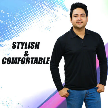 Pack of 4 Collar Neck Full Sleeves T-shirts (4PTF-1) - Image 7