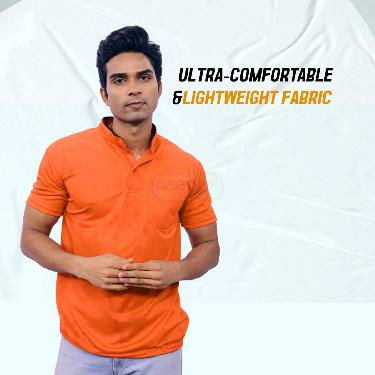 Pack Of 5 Chinese Collar T-Shirt With Pocket (5PT22) - Image 3