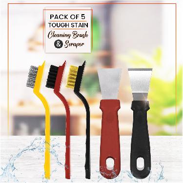 Pack Of 5 Cleaning Brush & Scraper - Image 2