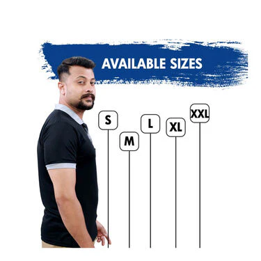 Pack of 5 Collar T-Shirts With Pocket And Free Stylish Golden Trimmer (5MTGT2) - Image 2