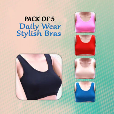 Pack of 5 Daily Wear Stylish Air Bras (5PBR) - Image 2