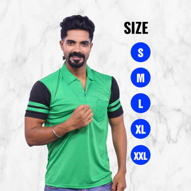 Pack Of 5 Designer Collar T-Shirts (5PT19) - Image 3