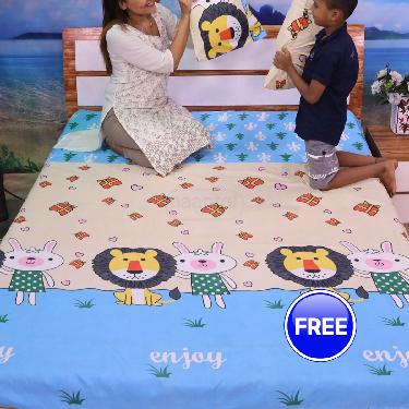 Pack Of 5 Double Bed Sheets Set + 1 Double Bed Sheet Set Free (5BS15+1) - Image 3