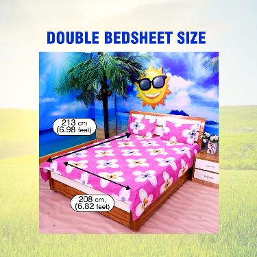 Pack Of 5 Double Bed Sheets Set + 1 Double Bed Sheet Set Free (5BS15+1) - Image 4