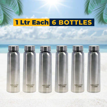 Pack of 6 Stainless Steel Water Bottle (6B10) - Image 6