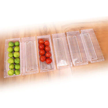 Pack of 6 Veggie Fresh Food Storage Container with Lid & Drain Tray (6VF1) - Image 5