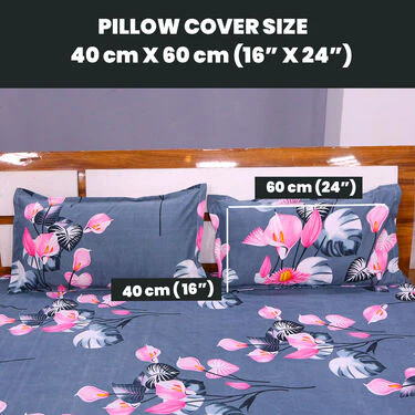 Pack of 7 Beautiful Home Double Bedsheets Set with 2 Blankets (7BS2FB) - Image 12