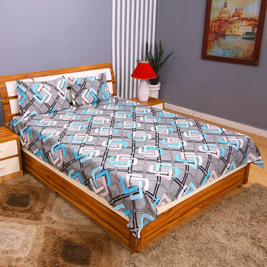 Pack of 7 Beautiful Home Double Bedsheets Set with 2 Blankets (7BS2FB) - Image 4