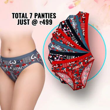 Pack of 7 Dailywear Love Printed Panties (7LPP) - Image 3