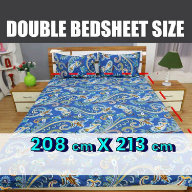 Pack of 8 Harmony Collection Double Bedsheets Set (8BS43) - Image 10