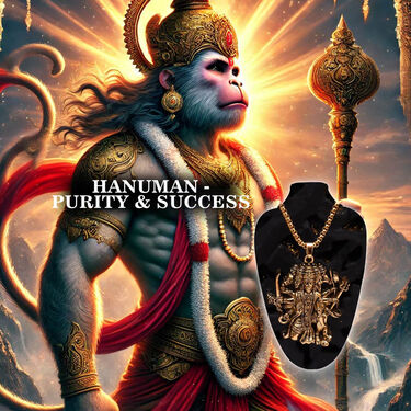 Panchamukhi Hanuman ji Pendant with Golden Chain  (MGJ47) - Image 4
