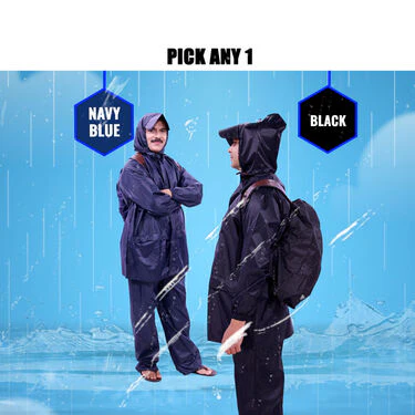 Pick Any 1 Cap  Raincoat For Men By Scottish Club With Free Rain Protector Bag Cover (RCB2) - Image 5