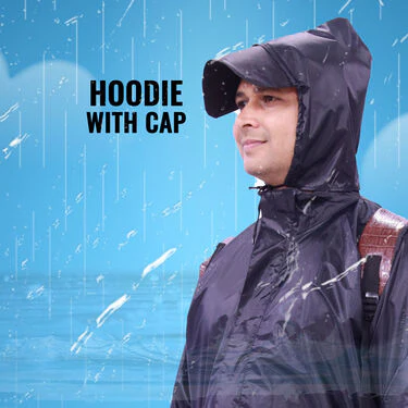 Pick Any 1 Cap  Raincoat For Men By Scottish Club With Free Rain Protector Bag Cover (RCB2) - Image 7