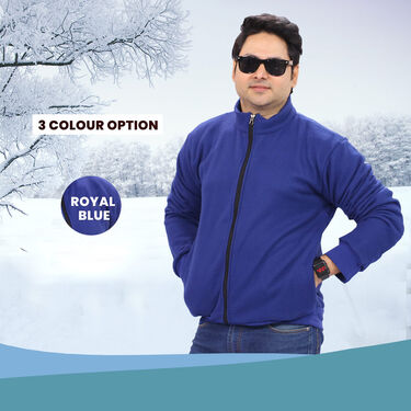 Pick Any 1 Fleece Jacket for Men with Digital Watch And Sunglasses Free (1FJ8) - Image 2