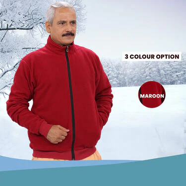 Pick Any 1 Fleece Jacket for Men with Digital Watch And Sunglasses Free (1FJ8) - Image 4