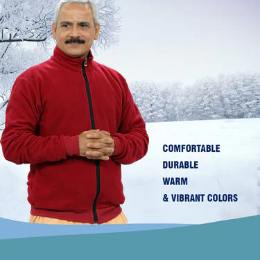 Pick Any 1 Fleece Jacket for Men with Digital Watch And Sunglasses Free (1FJ8) - Image 9