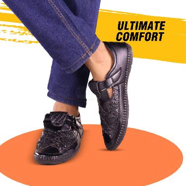 Pick Any One Stylish Leatherite Sandal With Free Trimmer(SDC16) - Image 4