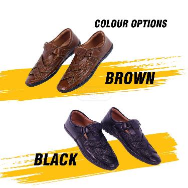 Pick Any One Stylish Leatherite Sandal With Free Trimmer(SDC16) - Image 5