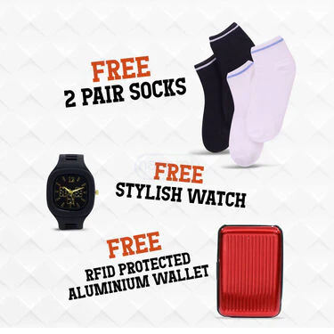 Pick Anyone Leatherite Sandal + Free 2 Pair Socks + Watch + Wallet (SDC9) - Image 3