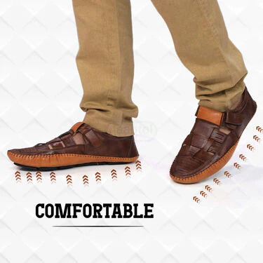 Pick Anyone Leatherite Sandal + Free 2 Pair Socks + Watch + Wallet (SDC9) - Image 4