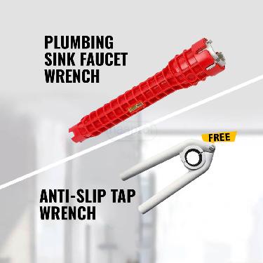 Plumbing Sink Faucet Wrench With Free Anti Slip Tap Wrench (HT35) - Image 4