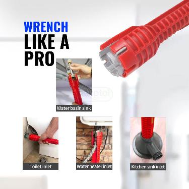 Plumbing Sink Faucet Wrench With Free Anti Slip Tap Wrench (HT35) - Image 5