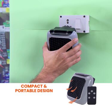 Portable Electric Heater With Remote (HA11) - Image 4