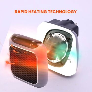 Portable Electric Heater With Remote (HA11) - Image 6