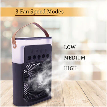 Portable Mist Fan With Air Cooling Effect & Colorful Lights (EF22) - Image 2