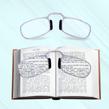 Portable Nose Clip Adaptive Power Reading Glasses (NCORG16) - Image 6