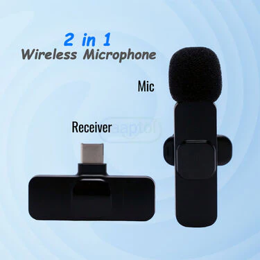 Portable Wireless Microphone With Free Mini Tripod Set (PWM2) - Image 3