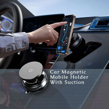 Powerful Car Magentic Mobile Holder With Suction - Image 2