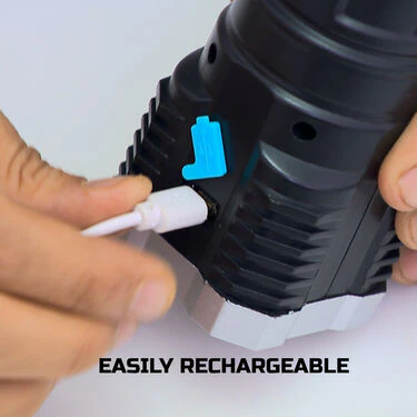 Powerful Long Range 4 LED Bright Torch with Emergency Light (LL26) - Image 4