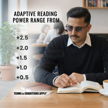 Premium Frame Coloured Adaptive Power Reading Glasses Buy 1 Get 1 Free (2CORG2) - Image 6