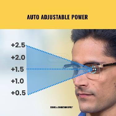 Premium Adaptive Power Reading Glasses B1 G1 Free (ORG34) - Image 3