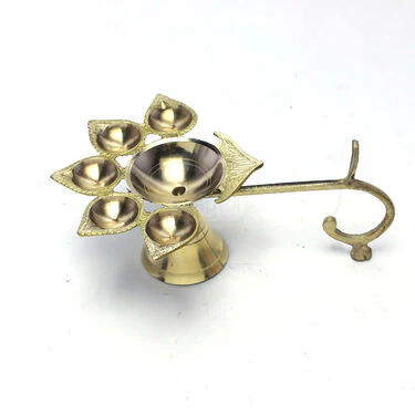 Pure Brass Panchdeep Aarti Diya (1PAD1) - Image 5
