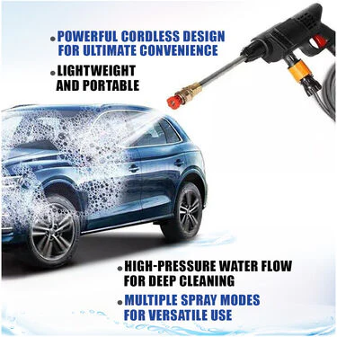 Rechargeable Cordless High Pressure Water Spray Gun For Cars & Bikes (RCHGFC) - Image 3