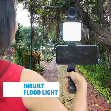 Remote Controlled Smart Video Making Kit with Inbuilt Flood Light + Mic + Tripod (SVMK) - Image 2