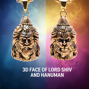Reversible Shiv-Hanuman Pendant Set (RSHPN11) - Image 5