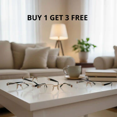 Rimless Adaptive Power Coloured Reading Glasses Buy1 Get 3 Free (4CORG) - Image 7