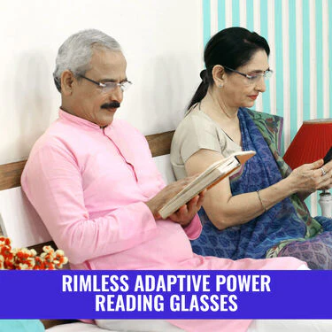 Rimless Adaptive Power Reading Glasses B1 G2 Free (3RG1) - Image 5