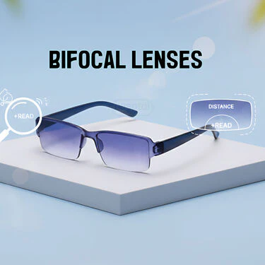 Rimless Bifocal Coloured Adaptive Power Reading Glasses Buy1 Get 2 Free (3BCORG12) - Image 3