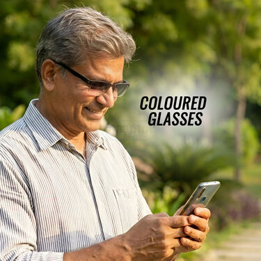 Rimless Bifocal Coloured Adaptive Power Reading Glasses Buy1 Get 2 Free (3BCORG16) - Image 4