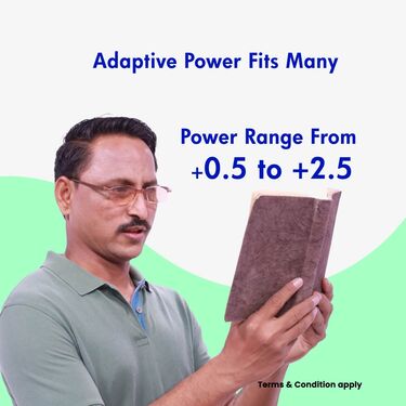 Rimless Colored Adaptive Power Reading Glasses B1 G2 Free (3CRG) - Image 3